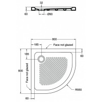 Керамический поддон 80х80 см Ideal Standard Connect T266701