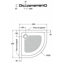 Керамический поддон 80х80 см Ideal Standard Connect T266701