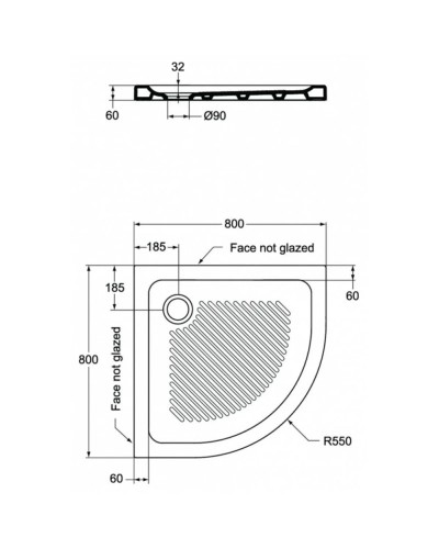 Керамический поддон 80х80 см Ideal Standard Connect T266701