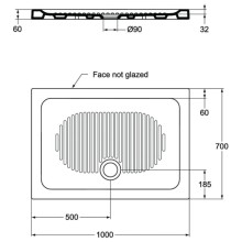 Керамический поддон 100х70 см Ideal Standard Connect T267401