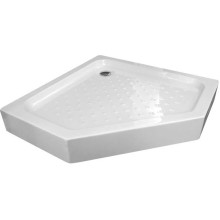 Акриловый поддон для душа Gemy 100х100х16 пятиугольный Белый