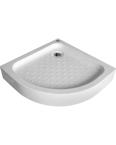 Акриловый поддон для душа Gemy 90х90х14 радиальный Белый