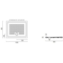 Керамический поддон 100х80 см GSI 438511