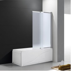 Шторка на ванну Cezares Slider 100 SLIDER-VF-11-100/150-P-Cr профиль Хром стекло рифленое