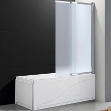 Шторка на ванну Cezares Slider 100 SLIDER-VF-11-100/150-P-Cr профиль Хром стекло рифленое