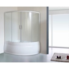 Шторка на ванну Royal Bath Alpine RB140ALP-C 140 профиль Белый стекло шиншилла