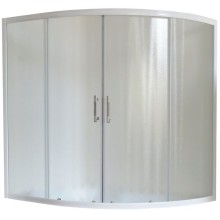 Шторка на ванну Royal Bath Alpine RB140ALP-C 140 профиль Белый стекло шиншилла