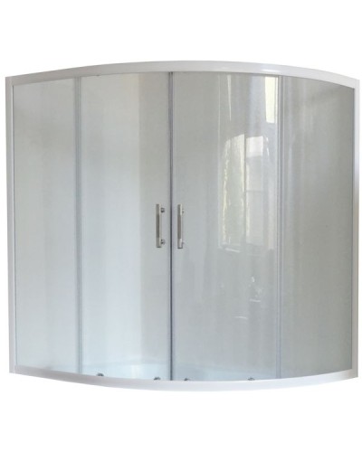 Шторка на ванну Royal Bath Alpine RB150ALP-T 150 профиль Белый стекло прозрачное