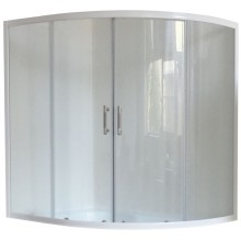 Шторка на ванну Royal Bath Alpine RB160ALP-T 160 профиль Белый стекло прозрачное