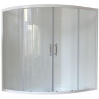 Шторка на ванну Royal Bath Alpine RB160ALP-T 160 профиль Белый стекло прозрачное