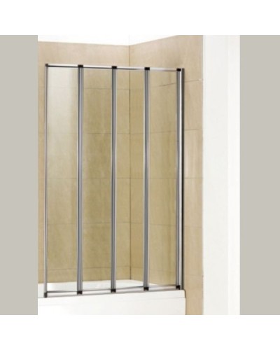 Шторка на ванну WeltWasser WW100 ZA4 90 10000002759 профиль Хром стекло прозрачное