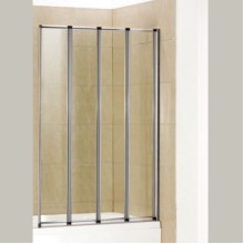 Шторка на ванну WeltWasser WW100 ZA4 100 10000002760 профиль Хром стекло прозрачное