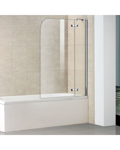 Шторка на ванну WeltWasser WW100 D2 100 10000001225 профиль Хром стекло прозрачное