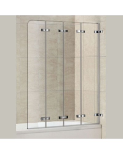 Шторка на ванну WeltWasser WW100 ZD4 100 10000002761 профиль Хром стекло прозрачное