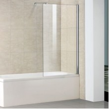 Шторка на ванну WeltWasser WW100 G1 80 10000001226 профиль Хром стекло прозрачное