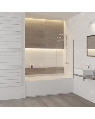 Шторка на ванну RGW Screens SC-09 60x150 профиль Хром стекло прозрачное