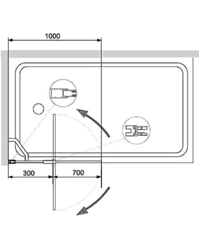 Шторка на ванну RGW Screens SC-11 100x140 03111110-14 профиль Черный стекло прозрачное