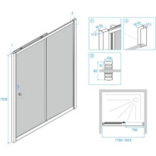 Шторка на ванну RGW Screens SC-42 180x150 04114218-11 профиль Хром стекло прозрачное