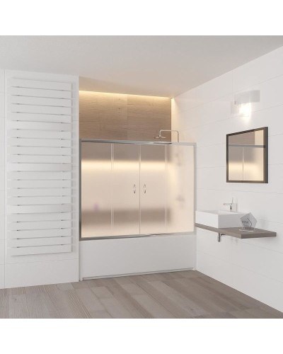 Шторка на ванну RGW Screens SC-61 150x150 01116115-21 профиль Хром стекло матовое-сатинат