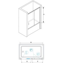 Шторка на ванну RGW Screens SC-62 150x150 01116215-11 профиль Хром стекло прозрачное