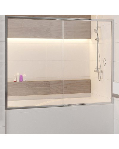 Шторка на ванну RGW Screens SC-62 150x150 01116215-11 профиль Хром стекло прозрачное