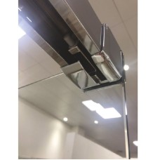 Шторка на ванну Cezares Tandem Soft 170 TANDEM-SOFT-VF-2-170/145-C-Cr-IV профиль Хром стекло прозрачное