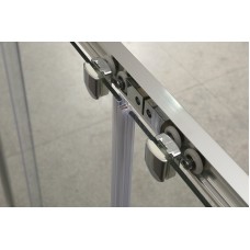 Шторка на ванну BelBagno Unique VF-2 180 профиль Хром стекло прозрачное