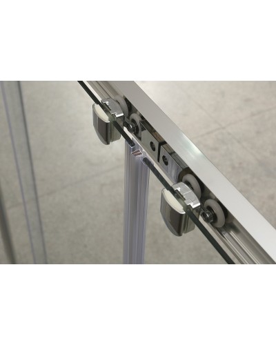 Шторка на ванну BelBagno Unique VF-2 180 профиль Хром стекло прозрачное