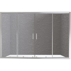 Шторка на ванну BelBagno Unique VF-2 180 профиль Хром стекло прозрачное