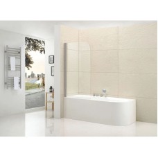 Шторка для ванны Cezares Eco 80 см текстурное стекло ECO-V-1-80/140-P-Cr-L