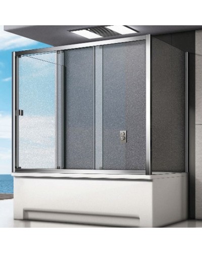 Шторка на ванну Good Door Screen WTW-120-C-CH 120 профиль Хром стекло прозрачное