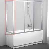 Боковая стенка для шторки на ванну Ravak Supernova APSV-70 95010U02Z1 профиль Сатин стекло Transparent