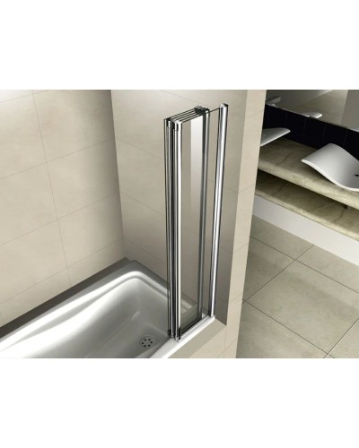 Шторка для ванны Cezares Pratico 120 см текстурное стекло PRATICO-V-5-120/140-P-Cr-L