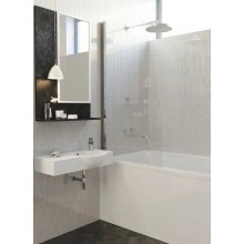 Шторка для ванны Alpen Alpina 90 см прозрачное стекло A170N-90