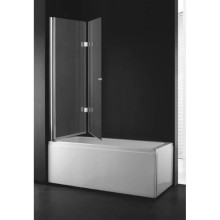 Шторка для ванны Cezares Verona 120 см текстурное стекло VERONA-W-V-21-120-P-Cr-L