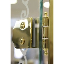 Шторка для ванны Cezares Retro 81 см прозрачное c матовым узором стекло RETRO-A-V-1-80/145-CP-G-R