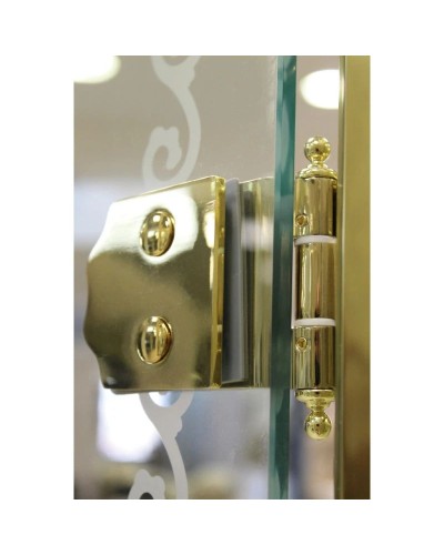 Шторка для ванны Cezares Retro 81 см прозрачное c матовым узором стекло RETRO-A-V-1-80/145-CP-G-R