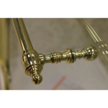 Шторка для ванны Cezares Retro 81 см прозрачное c матовым узором стекло RETRO-A-V-1-80/145-CP-G-R