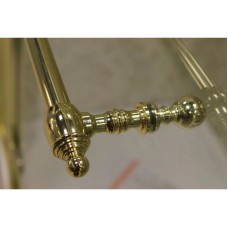 Шторка для ванны Cezares Retro 81 см прозрачное c матовым узором стекло RETRO-A-V-1-80/145-CP-G-R