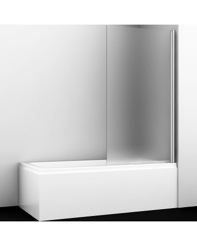 Шторка на ванну WasserKRAFT Berkel 80 R 48P01-80RM профиль Хром стекло матовое