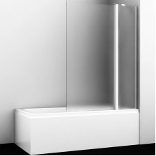 Шторка на ванну WasserKRAFT Berkel 110 R 48P02-110RM профиль Хром стекло матовое