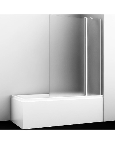 Шторка на ванну WasserKRAFT Berkel 110 R 48P02-110RM профиль Хром стекло матовое