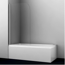 Шторка на ванну WasserKRAFT Leine 80 35P01-80 профиль Хром стекло прозрачное