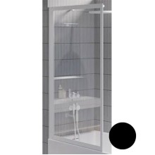 Шторка на ванну Riho Lucid GD501 80 G005046121 (GDB508B000) профиль Черный стекло прозрачное
