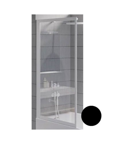 Шторка на ванну Riho Lucid GD501 80 G005046121 (GDB508B000) профиль Черный стекло прозрачное
