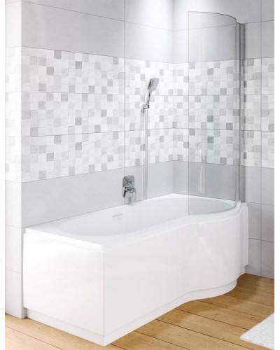 Шторка на ванну Riho Novik Z108 90 G003039120 (GZT91000892) R профиль Хром стекло прозрачное