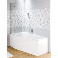 Шторка на ванну Riho Novik Z500 90 G003040120 (GZT9200089) профиль Хром стекло прозрачное