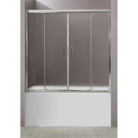 Шторка для ванны BelBagno Uno 150 см прозрачное стекло UNO-VF-2-150/145-C-Cr