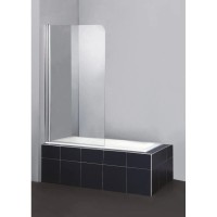 Шторка для ванны BelBagno Sela 80 см текстурное стекло SELA-V-1-80/140-Ch-Cr-L