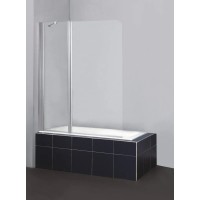 Шторка для ванны BelBagno Sela 120 см текстурное стекло SELA-V-11-120/140-Ch-Cr-L